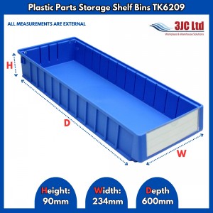 Plastic Parts Shelf Bins TK6209